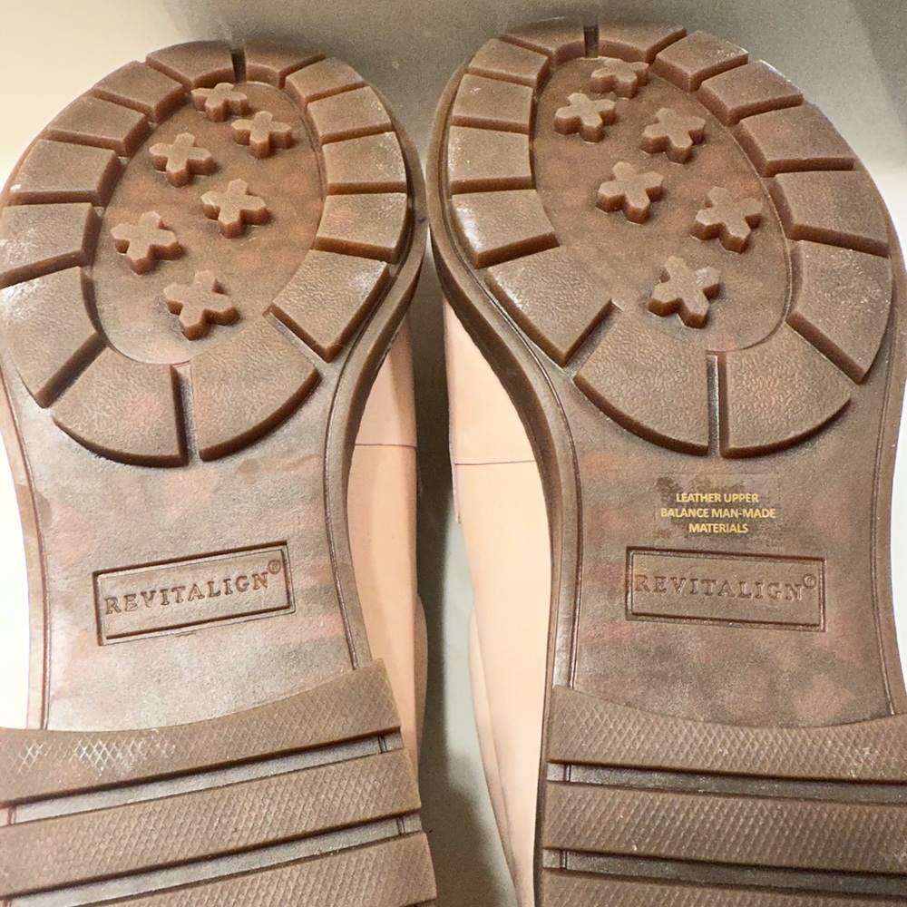 REVITALIGN Blush Loafers with Gold Chain - Picture 6 of 6